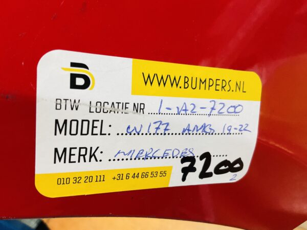 BUMPER Mercedes A Klasse W177 AMG 2019-2023 VOORBUMPER 1-A2-7200z
