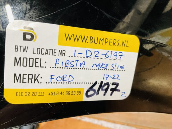 BUMPER Ford Fiesta MK8 ST-Line STline 2017-2022 VOORBUMPER 1-D2-6197z