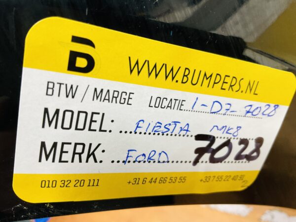 BUMPER Ford Fiesta MK8 2017-2022 VOORBUMPER 1-D7-7028z