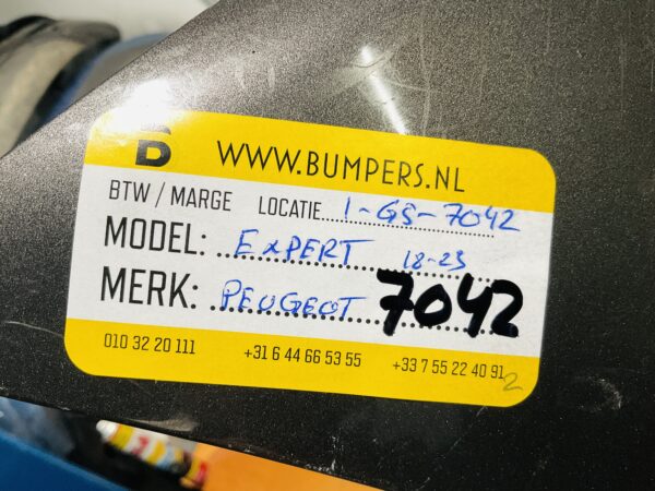 BUMPER Peugeot Expert 2018-2023 VOORBUMPER 1-G5-7042z