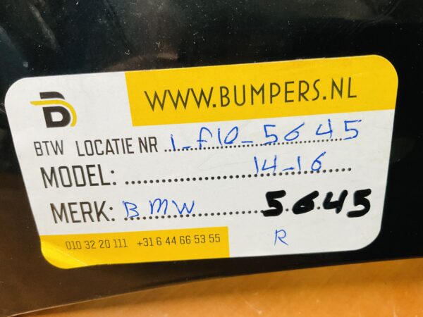 Bumper Bmw 1 Serie 2014-2016 M Pakket Achterbumper 1-F10-5645R