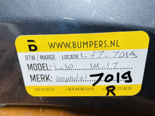 Bumper Hyundai I10 2013-2017 Achterbumper 1-E7-7019R