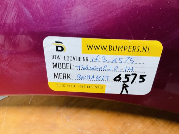 Bumper Renault Twingo 2 2010-2014 Achterbumper 1-E9-6575R