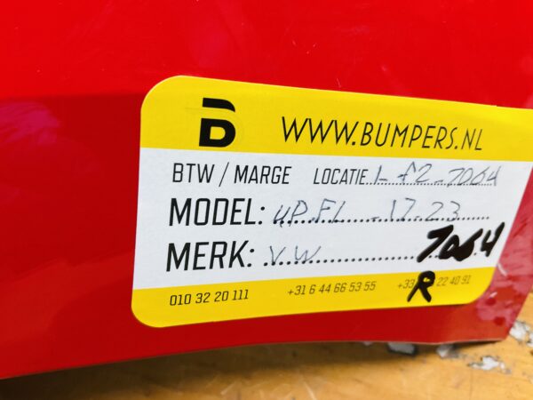 Bumper Volkswagen Up 2011-2016 Achterbumper 1-E10-7064R
