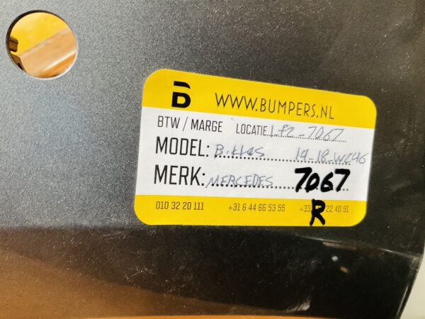 Bumper Mercedes B Klasse W246 2014-2018 Achterbumper 1-E10-7588R