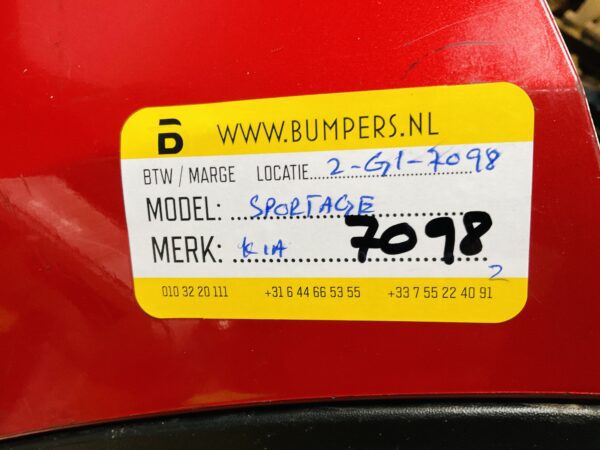 BUMPER Kia Sportage VOORBUMPER 2-G1-7098z