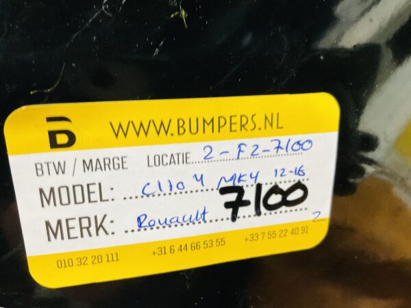 BUMPER Renault Clio 4  MK4 2012-2016 VOORBUMPER 2-F2-7100z