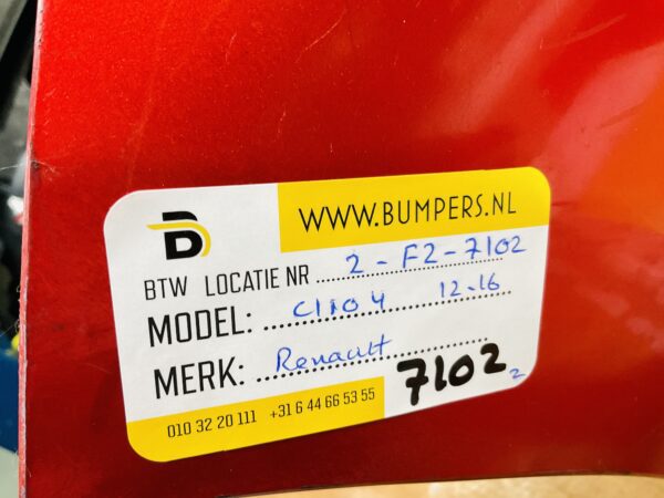 BUMPER Renault Clio 4  MK4 2012-2016 VOORBUMPER 2-F2-7102z