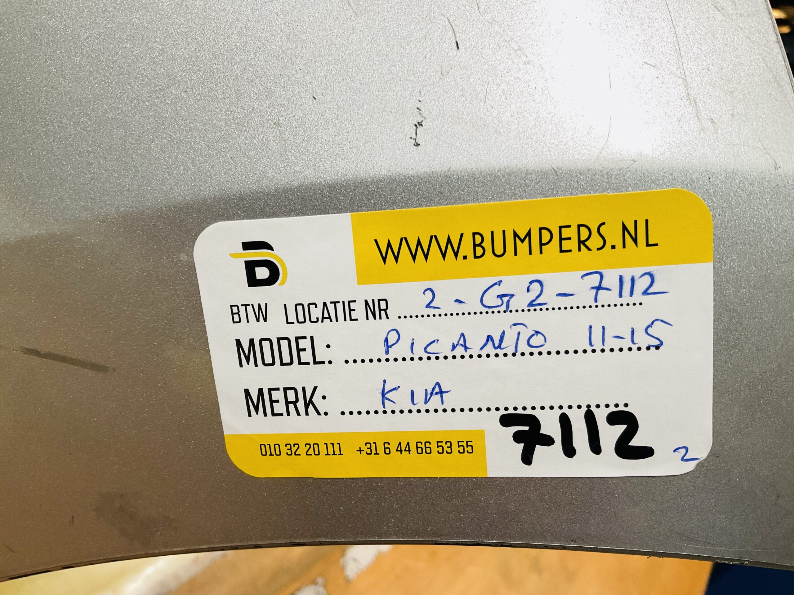 BUMPER Kia Picanto 2011-2015 VOORBUMPER 2-G2-7112z