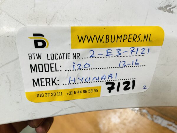 BUMPER Hyundai i20 2013-2016 VOORBUMPER 2-E3-7121z