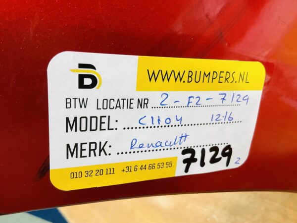 BUMPER Renault Clio 4  2012-2016 VOORBUMPER 2-F2-7129z