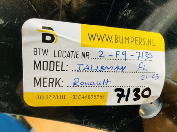 BUMPER Renault Talisman Facelift 2021-2023 VOORBUMPER 2-F9-7130z