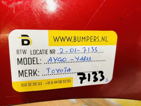 BUMPER Toyota Aygo  2008-2012  VOORBUMPER 2-D1-7133z