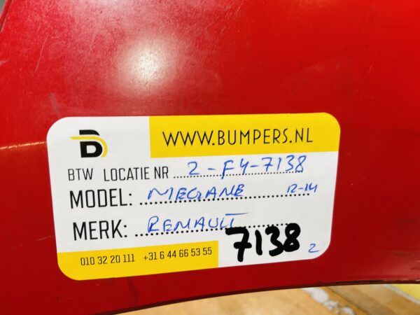 BUMPER Renault Megane 3  2012-2014 VOORBUMPER 2-F4-7138z
