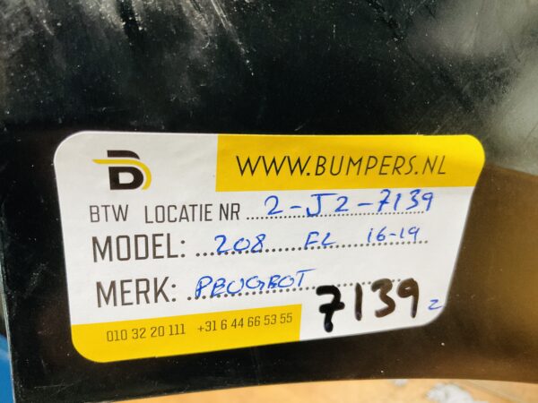 BUMPER Peugeot 208 Facelift 2016-2019 VOORBUMPER 2-J2-7139z