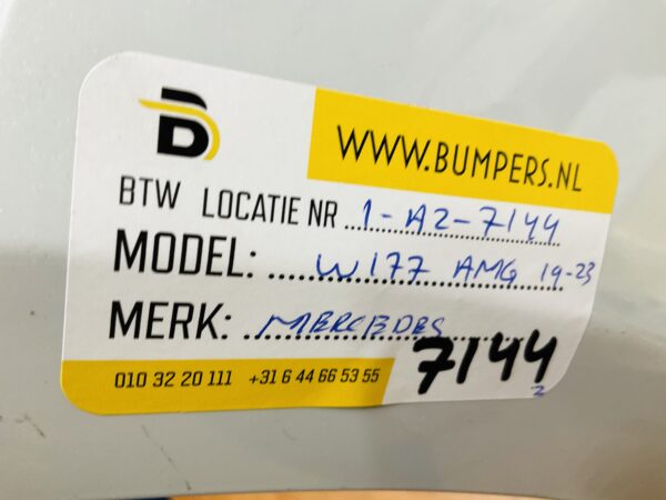 BUMPER Mercedes A Klasse W177 AMG 2019-2023 VOORBUMPER 1-A2-7144z