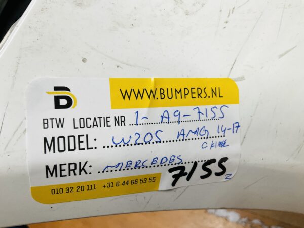 BUMPER Mercedes C Klasse W205 AMG 2014-2017 VOORBUMPER 1-A9-7155z