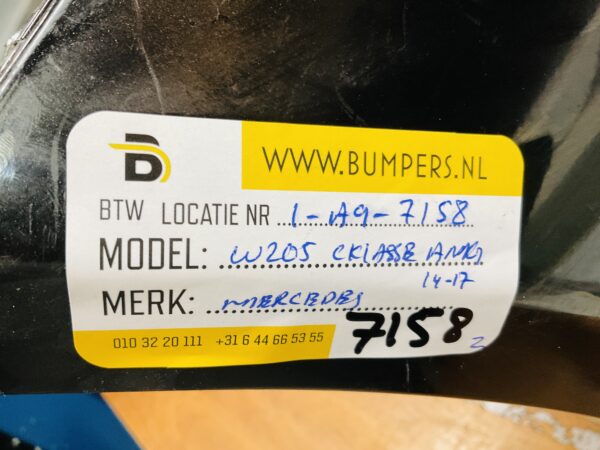 BUMPER Mercedes C Klasse W205 AMG 2014-2017 VOORBUMPER 1-A9-7158z