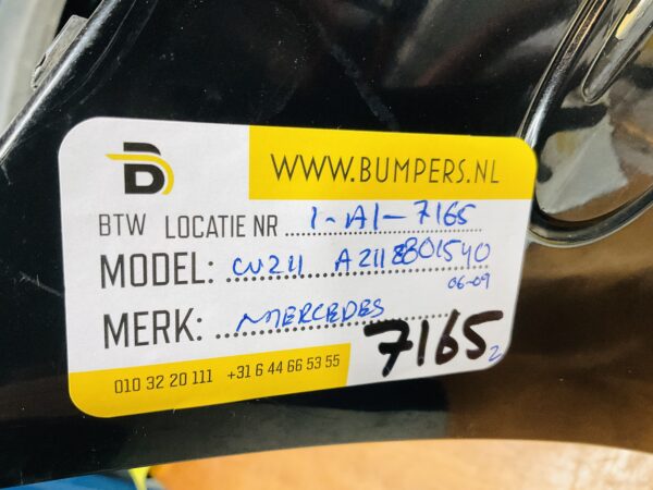 BUMPER Mercedes E Klasse W211 2006-2009 A2118801540 VOORBUMPER 1-A1-7165z