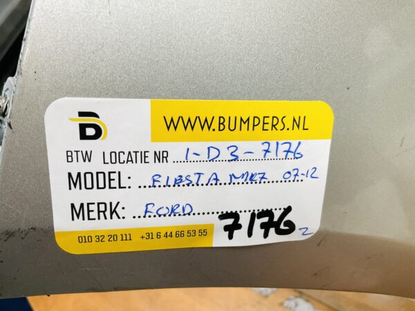 BUMPER Ford Fiesta MK7  2007-2012 VOORBUMPER 1-D3-7176z