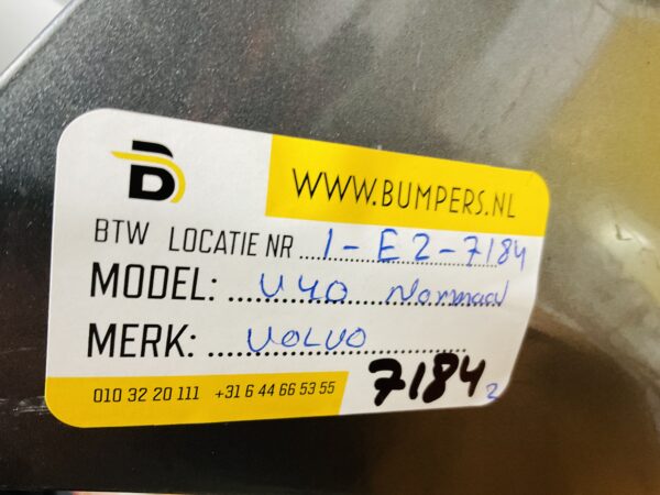 BUMPER Volvo V40 Normaal 4xpdc VOORBUMPER 1-E2-7184z