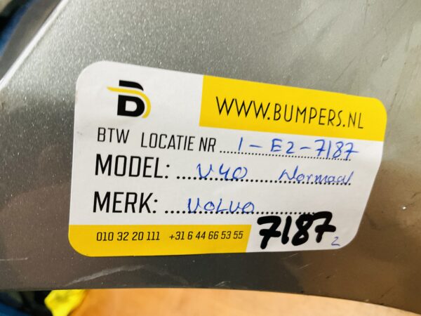 BUMPER Volvo V40 Normaal  VOORBUMPER 1-E2-7187z