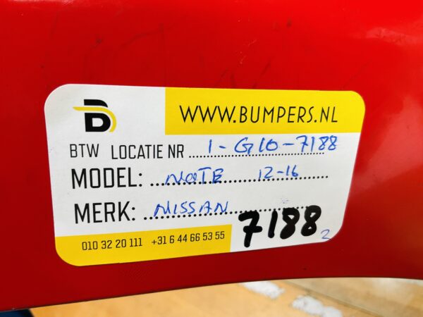 BUMPER Nissan Note 2012-2016 VOORBUMPER 1-G10-7188z