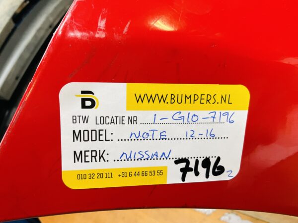 BUMPER Nissan Note 2012-2016 VOORBUMPER 1-G10-7196z