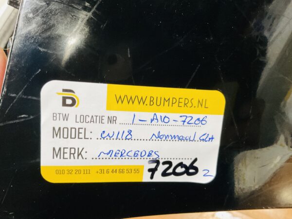 BUMPER Mercedes CLA Klasse W118 Normaal 2019-2023 VOORBUMPER 1-A10-7206z