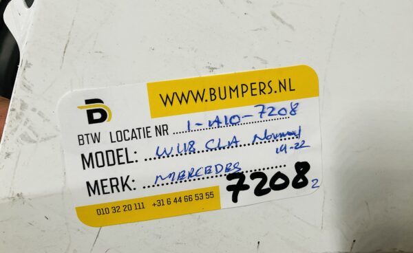 BUMPER Mercedes CLA Klasse W118 Normaal 2019-2022 VOORBUMPER 1-A10-7208z