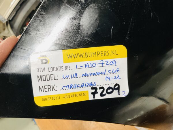 BUMPER Mercedes CLA Klasse W118 Normaal 2019-2022 VOORBUMPER 1-A10-7209z