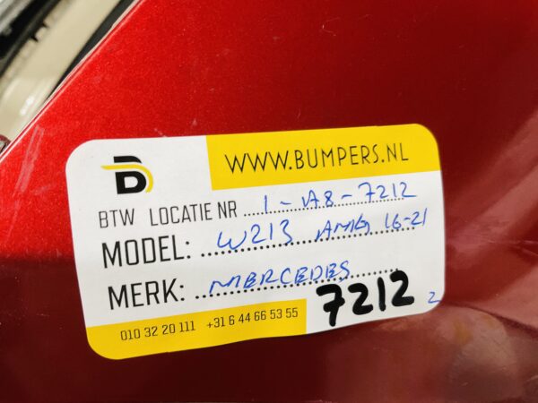 BUMPER Mercedes E Klasse W213 AMG 2016-2021 VOORBUMPER 1-A8-7212z