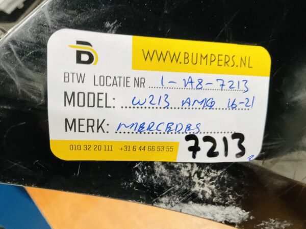 BUMPER Mercedes E Klasse W213 AMG 2016-2021 VOORBUMPER 1-A8-7213z