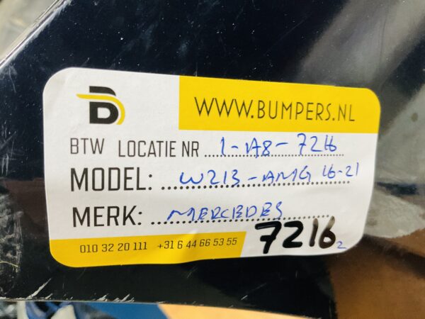BUMPER Mercedes E Klasse W213 AMG 2016-2021 VOORBUMPER 1-A8-7216z