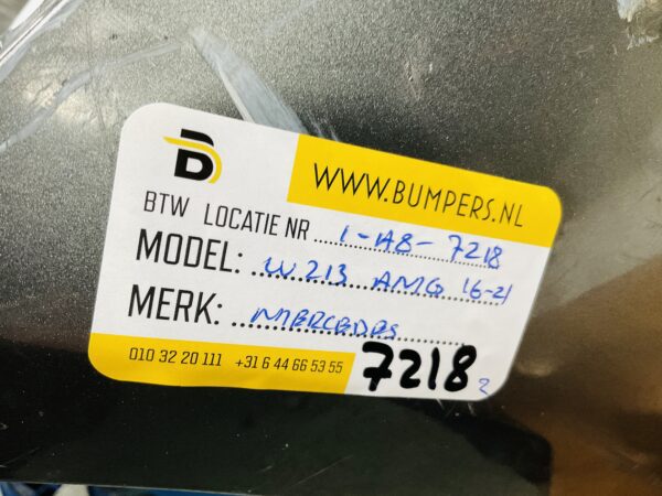BUMPER Mercedes E Klasse W213 AMG 2016-2021 VOORBUMPER 1-A8-7218z