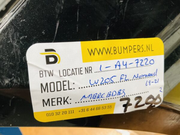BUMPER Mercedes C Klasse W205 Facelift Normaal 2019-2021 VOORBUMPER 1-A4-7220z