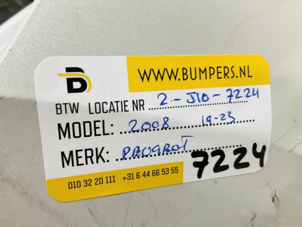 BUMPER Peugeot 2008  2019-2023 VOORBUMPER 2-J10-7224z