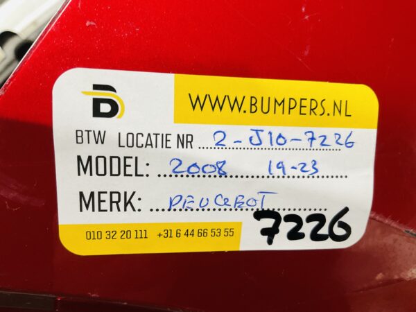 BUMPER Peugeot 2008  2019-2023 VOORBUMPER 2-J10-7226z
