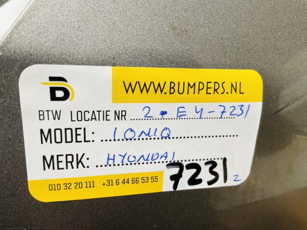 BUMPER Hyundai Ioniq VOORBUMPER 2-E4-7231z