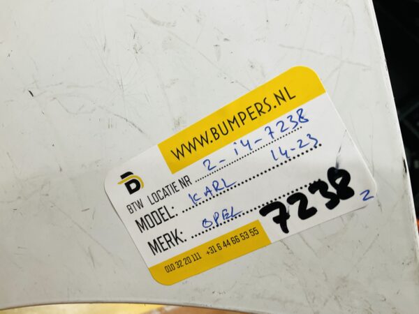 BUMPER Opel Karl 2014-2023 VOORBUMPER 2-i4-7238z