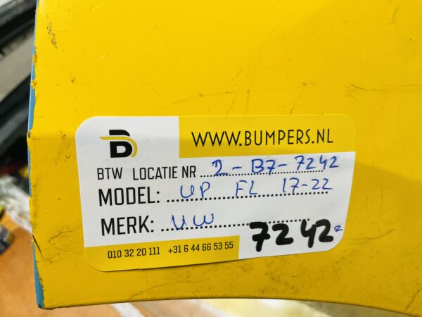 BUMPER Volkswagen UP Facelift 2017-2022 VOORBUMPER 2-B7-7242z