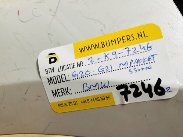 BUMPER BMW 3 Serie G20 G21 MPakket M-Pakket VOORBUMPER 2-K9-7246z