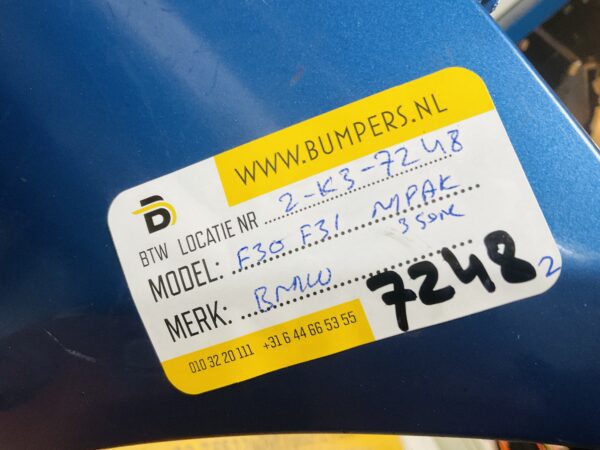 BUMPER BMW 3 Serie F30 F31 MPakket M-Pakket VOORBUMPER 2-K3-7248z