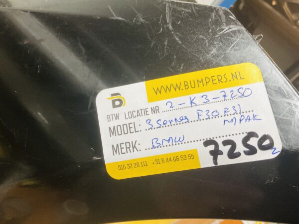 BUMPER BMW 3 Serie F30 F31 MPakket M-Pakket VOORBUMPER 2-K3-7250z
