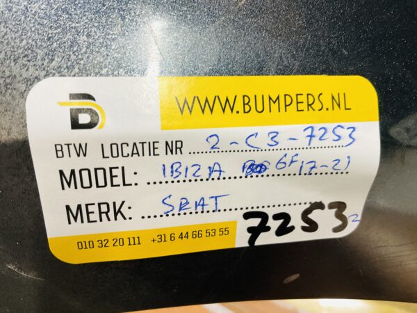 BUMPER Seat Ibiza 6F  2017-2021 VOORBUMPER 2-C3-7253z