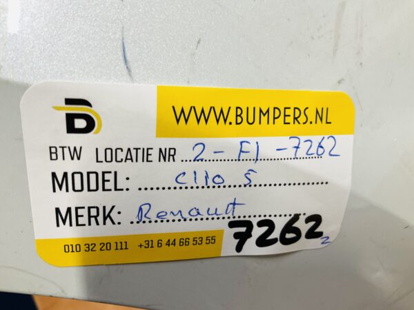 BUMPER Renault Clio 5  2019-2023 VOORBUMPER 2-F1-7262z