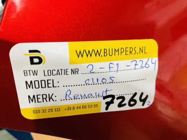 BUMPER Renault Clio 5  2019-2023 VOORBUMPER 2-F1-7264z