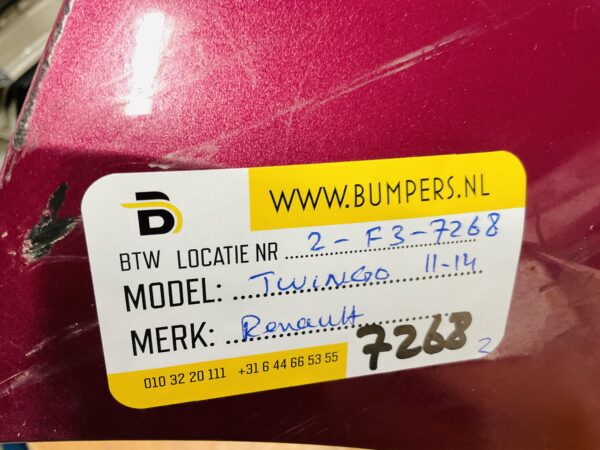 BUMPER Renault Twingo  2011-2014 VOORBUMPER 2-F3-7268z