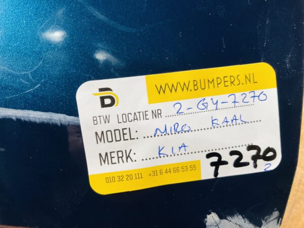 BUMPER Kia Niro Kaal 2016-2021 VOORBUMPER 2-G4-7270z