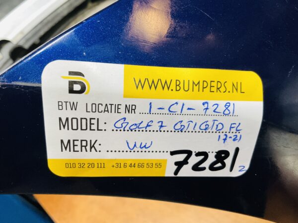 BUMPER Volkswagen Golf 7 GTI GTD Facelift 2017-2021 VOORBUMPER 1-C1-7281z